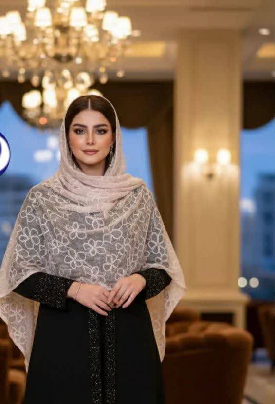 شال تور دورگان دوزی شده