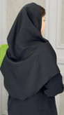 مقنعه کرپ مشکی