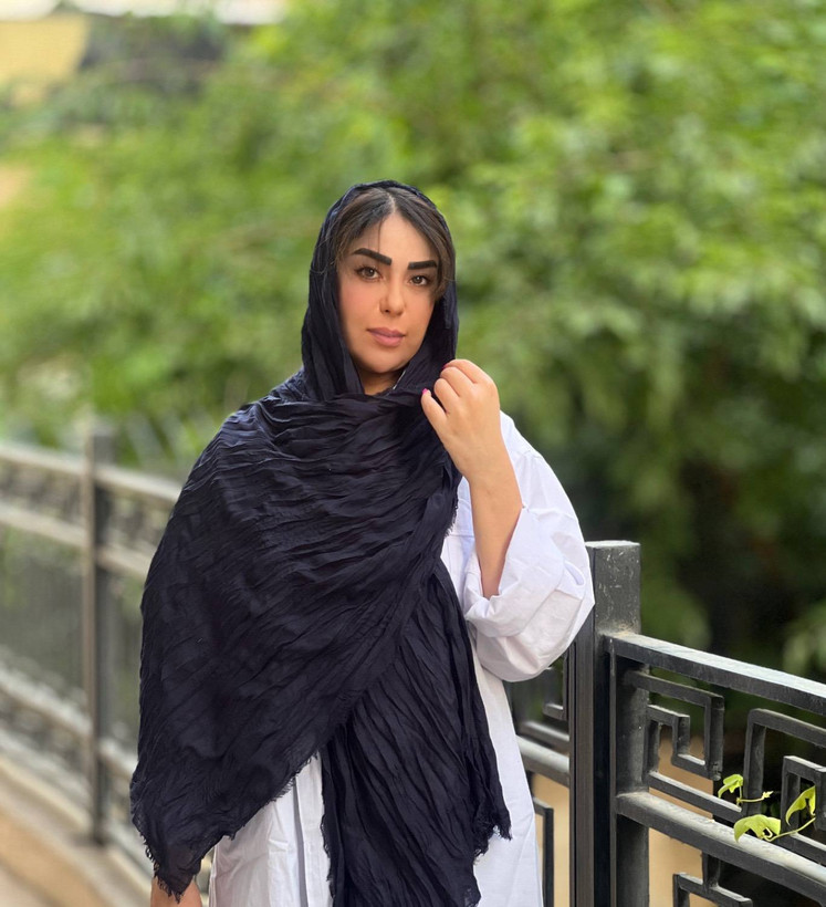 شال نخی کنفی چروک دور ریش