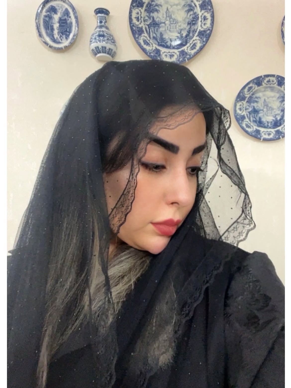 شال تور نگین دار